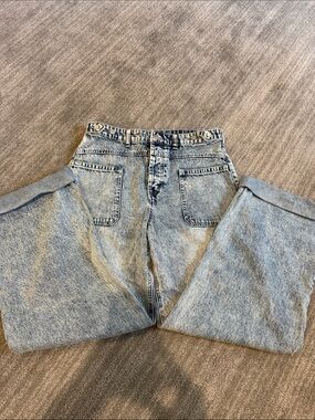 Altar’d State Kavi Utility Wide Leg Jeans Size 28 Excellent Condition